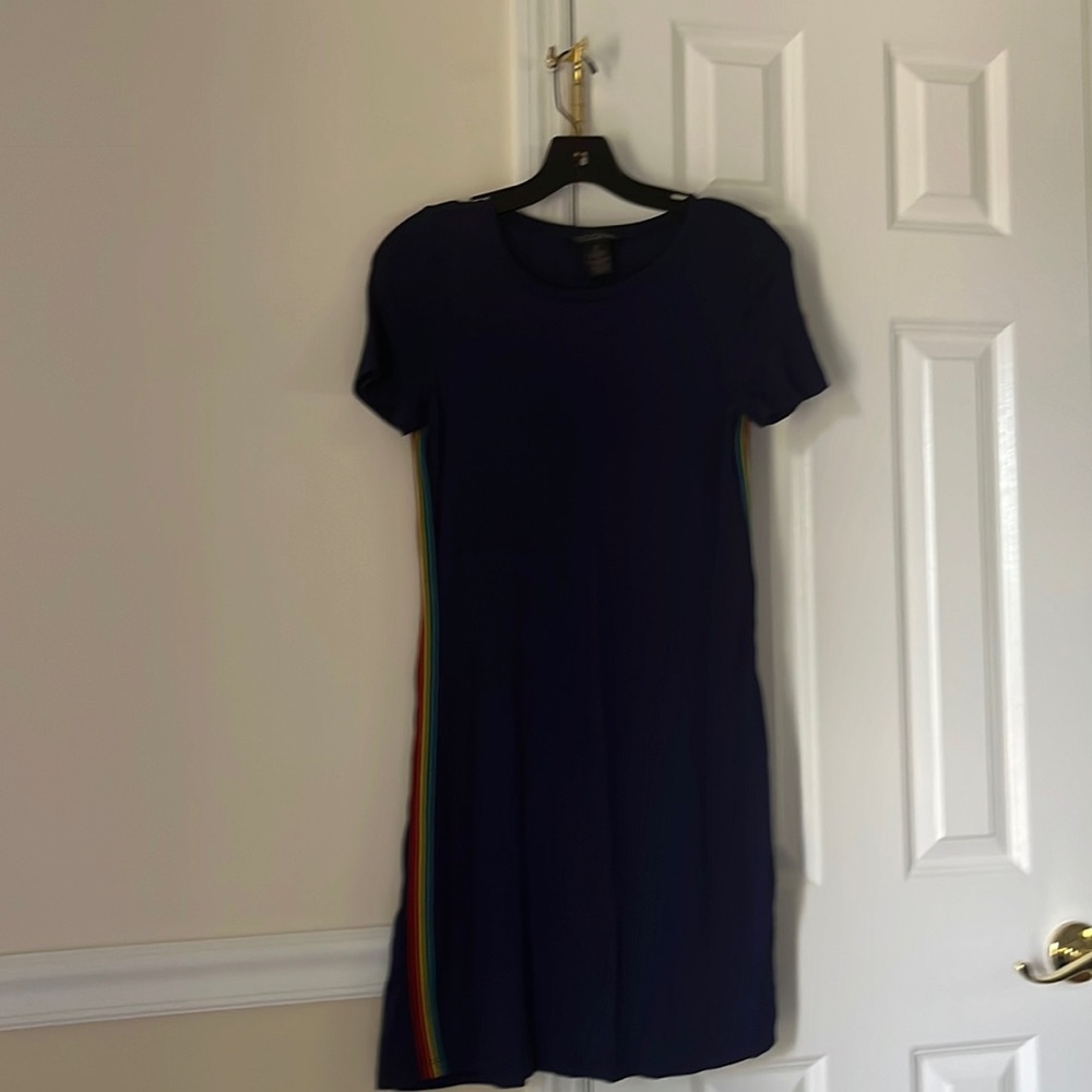 Causal Navy Blue Dress